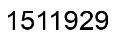 Número 1511929 imagen negro