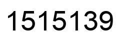 Número 1515139 imagen negro