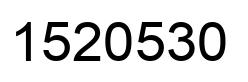 Number 1520530 black image