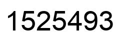 Número 1525493 imagen negro