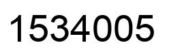 Número 1534005 imagen negro