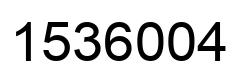 Número 1536004 imagen negro