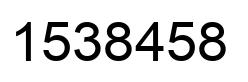 Número 1538458 imagen negro