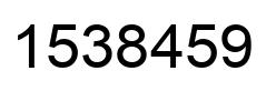 Número 1538459 imagen negro
