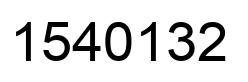 Number 1540132 black image