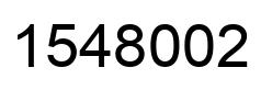 Number 1548002 black image