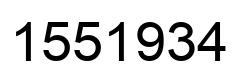 Número 1551934 imagen negro