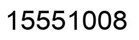 Número 15551008 imagen negro