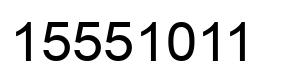 Número 15551011 imagen negro