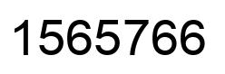 Number 1565766 black image
