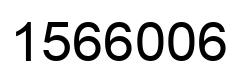 Number 1566006 black image