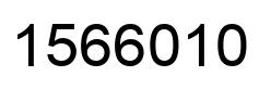 Number 1566010 black image