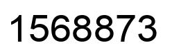 Number 1568873 black image