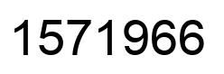 Number 1571966 black image