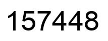 Number 157448 black image