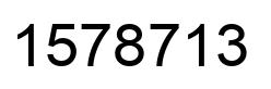 Número 1578713 imagen negro