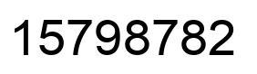 Número 15798782 imagen negro