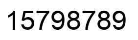 Número 15798789 imagen negro