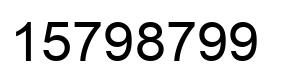 Número 15798799 imagen negro