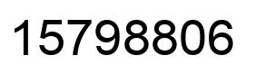 Número 15798806 imagen negro