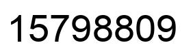 Número 15798809 imagen negro