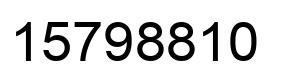Número 15798810 imagen negro