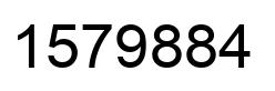 Número 1579884 imagen negro