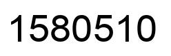 Number 1580510 black image