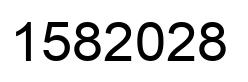 Number 1582028 black image