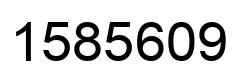 Number 1585609 black image