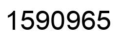 Number 1590965 black image