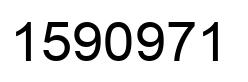 Number 1590971 black image