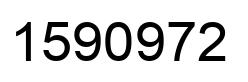 Number 1590972 black image