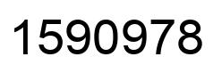 Number 1590978 black image
