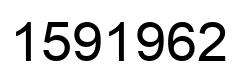 Number 1591962 black image