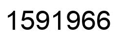 Number 1591966 black image
