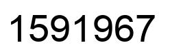 Number 1591967 black image