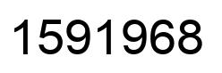 Number 1591968 black image
