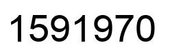 Number 1591970 black image