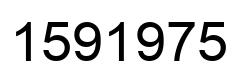 Number 1591975 black image