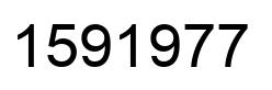 Number 1591977 black image