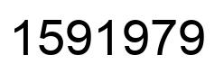 Number 1591979 black image