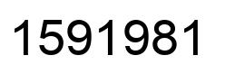 Number 1591981 black image