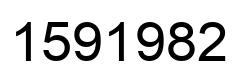 Number 1591982 black image