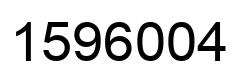 Number 1596004 black image