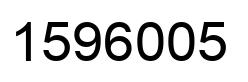 Number 1596005 black image