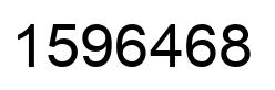 Number 1596468 black image