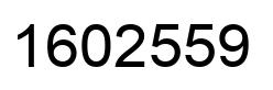 Number 1602559 black image