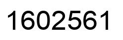 Number 1602561 black image