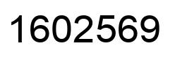 Number 1602569 black image
